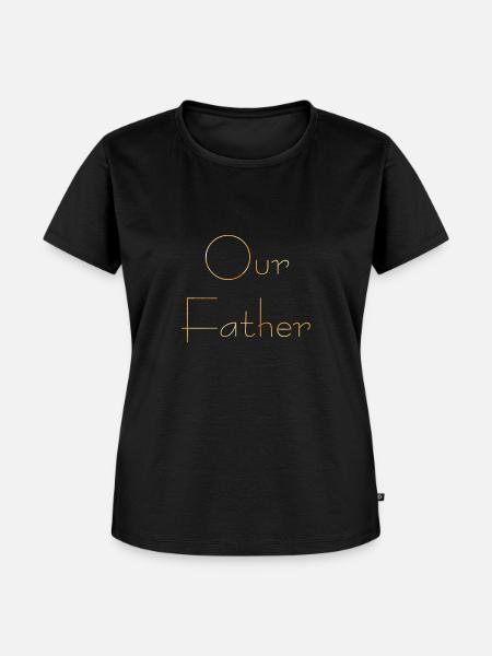 Our Father - Frauen Premium Bio T-Shirt - Schwarz