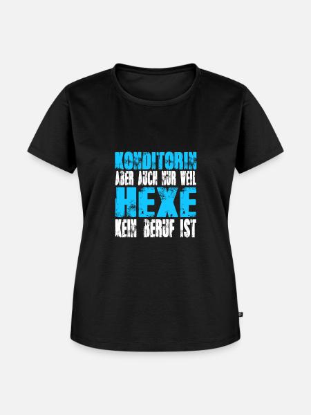 Konditorin statt Hexe - Frauen Premium Bio T-Shirt - Schwarz