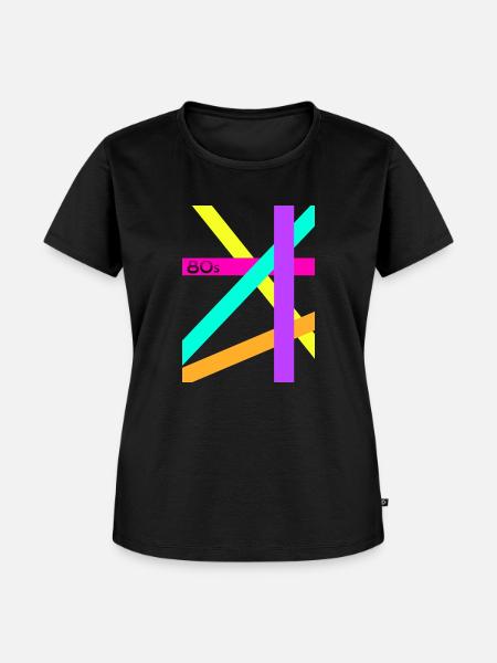 80s Design - Frauen Premium Bio T-Shirt - Schwarz