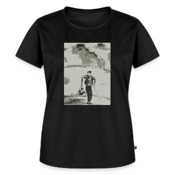 Skitour - Frauen Premium Bio T-Shirt - Schwarz - Vorne - Selfina (174cm)