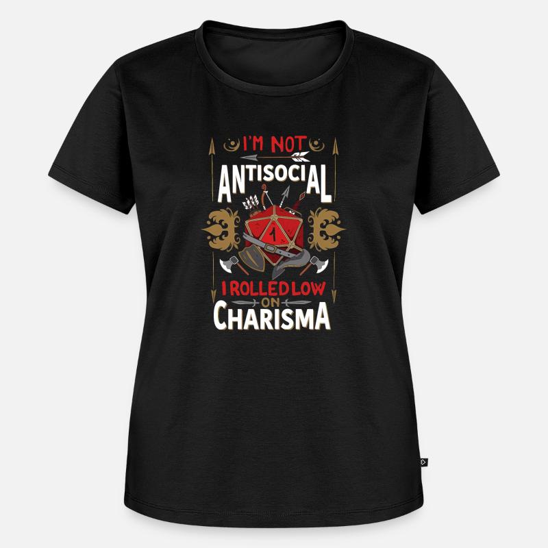 23F 0209 bk - Premium økologisk T-shirt til kvinder - sort