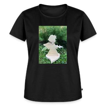Dankbar - Frauen Premium Bio T-Shirt - Schwarz - Vorne - Selfina (174cm)