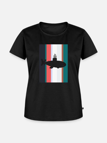 Uboot Schiff U Boot - Frauen Premium Bio T-Shirt - Schwarz