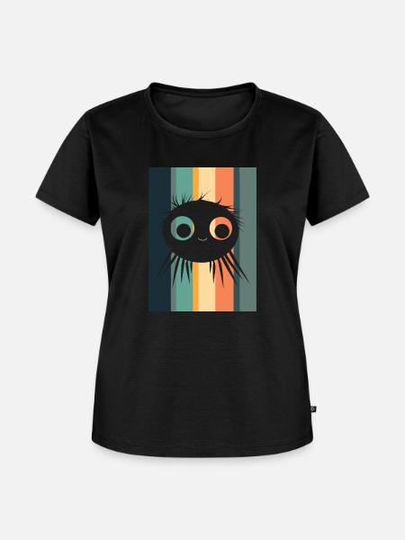 Vogelspinne Krabbeltier Seide - Frauen Premium Bio T-Shirt - Schwarz