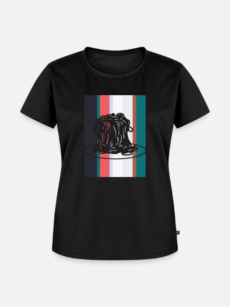 Nudeln Teigwaren - Frauen Premium Bio T-Shirt - Schwarz