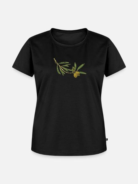 Ölzweig - Frauen Premium Bio T-Shirt - Schwarz