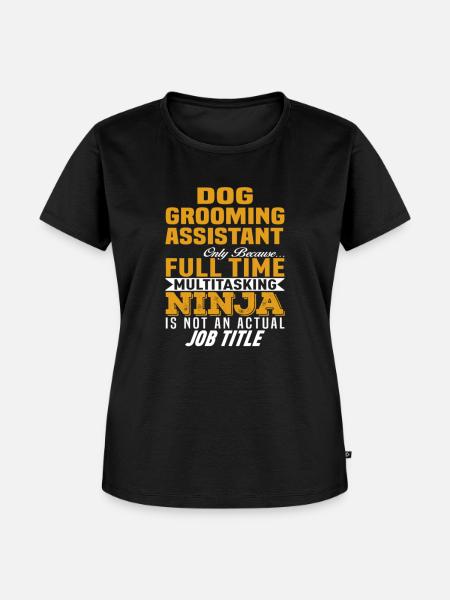 Multitasking-Berufsbezeichnung des Hundepflege-Assistenten - Frauen Premium Bio T-Shirt - Schwarz