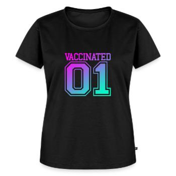 Vacciné 01 - Vacciner Vaccine Heroes Virus Corona - T-shirt Premium bio Femme - noir - Devant - Selfina (174cm)