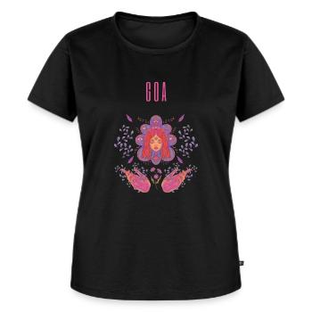 Goa - Frauen Premium Bio T-Shirt - Schwarz - Vorne - Selfina (174cm)