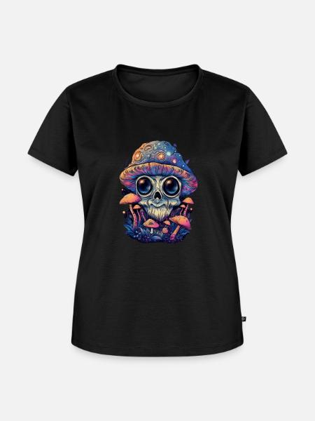 Trippy Goblin - Frauen Premium Bio T-Shirt - Schwarz