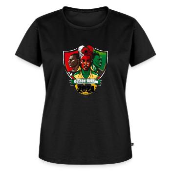 Star-studded Bissau-Guinea - Women's Premium Organic T-shirt - black - Front - Selfina (174cm)