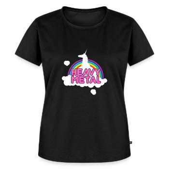 Heavy Metal - T-shirt Premium bio Femme - noir - Devant - Selfina (174cm)