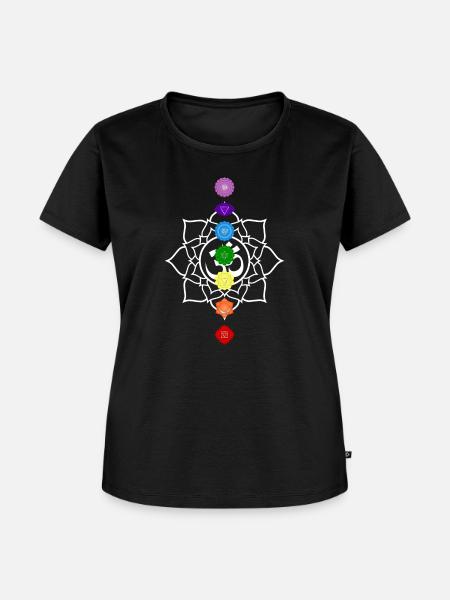 Chakra Meditation - Frauen Premium Bio T-Shirt - Schwarz