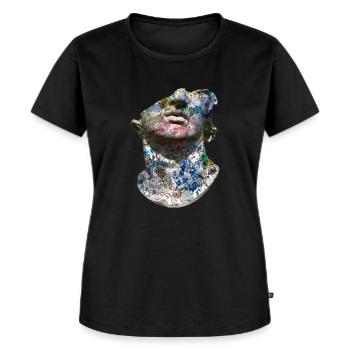 Antiker Vandalismus - Frauen Premium Bio T-Shirt - Schwarz - Vorne - Selfina (174cm)