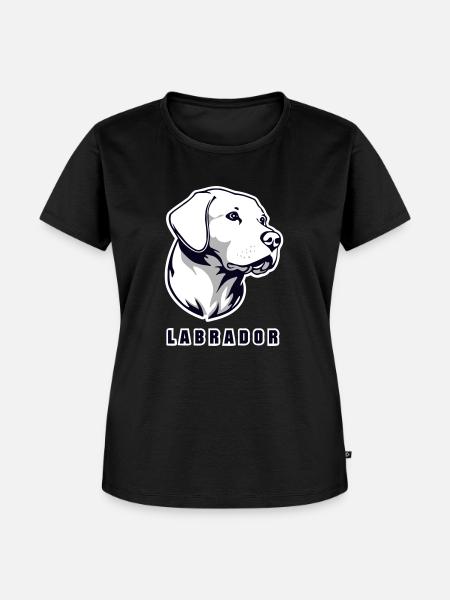 Labrador 3col - Frauen Premium Bio T-Shirt - Schwarz