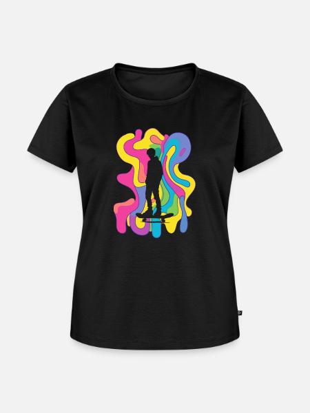 Skater Boarder - Frauen Premium Bio T-Shirt - Schwarz