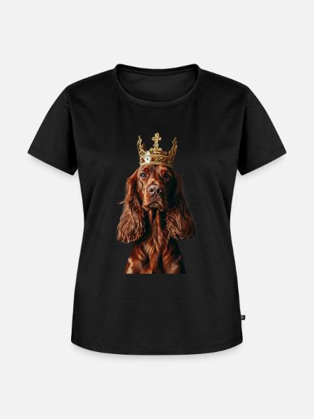 Irish Setter - Frauen Premium Bio T-Shirt - Schwarz