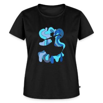 Tanzschule Foxtrott - Frauen Premium Bio T-Shirt - Schwarz - Vorne - Selfina (174cm)