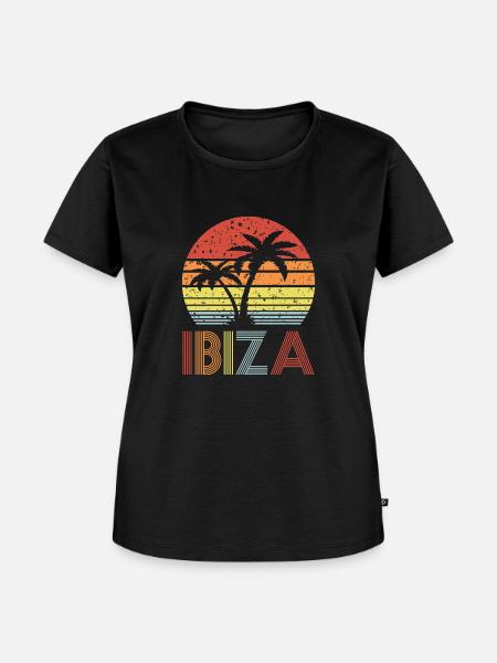 Ibiza - Frauen Premium Bio T-Shirt - Schwarz