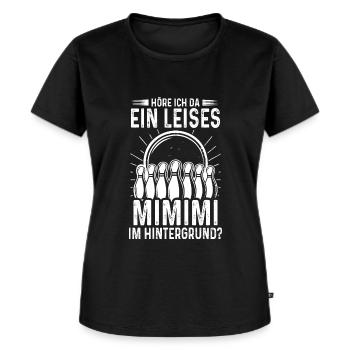 Kegeln Kegelclub Kegel Mimimi Spruch - Frauen Premium Bio T-Shirt - Schwarz - Vorne - Selfina (174cm)