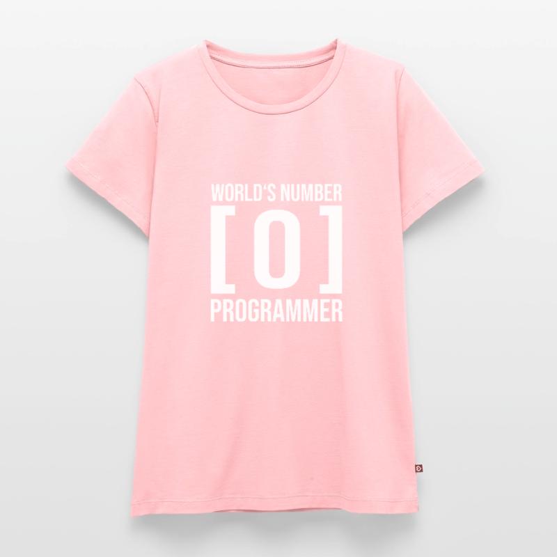 Worlds number 0 programmeur informaticien Coder T-shirt Premium bio Femme