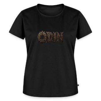 Odin Viking Vikings - Frauen Premium Bio T-Shirt - Schwarz - Vorne - Selfina (174cm)