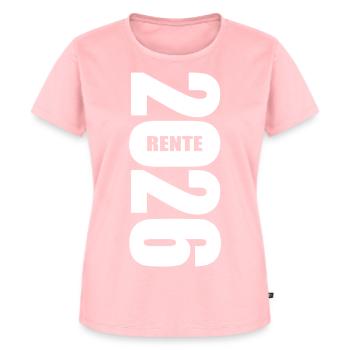 Rente 2026 - Ruhestand - Pension - Frauen Premium Bio T-Shirt - Rosa - Vorne - AI Model Female 172 dark (172cm)