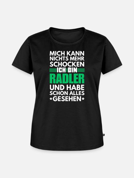 Nicht schockbarer Radler - Frauen Premium Bio T-Shirt - Schwarz