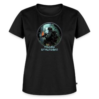 Entreprise de sécurité intérieure HSchKp Schleswig - T-shirt Premium bio Femme - noir - Devant - Selfina (174cm)