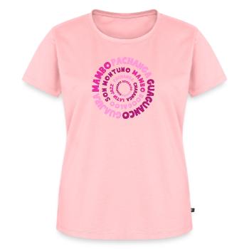 Histoire de la Salsa - Chemises de danse Salsa - T-shirt Premium bio Femme - rose - Devant - AI Model Female 172 dark (172cm)