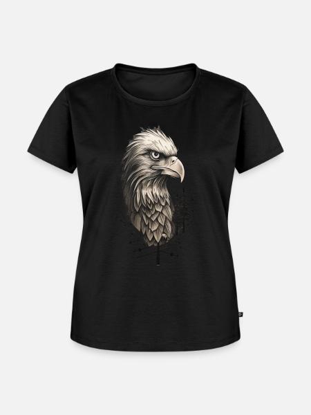 Adler - König der Lüfte - Frauen Premium Bio T-Shirt - Schwarz