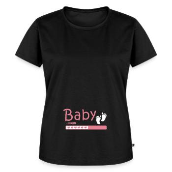 Mama! Enceinte! ! Parents! ! - T-shirt Premium bio Femme - noir - Devant - Selfina (174cm)