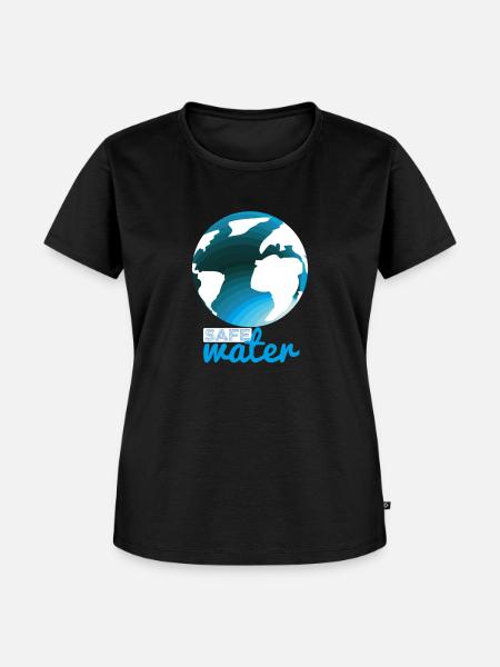 Safe Water - Frauen Premium Bio T-Shirt - Schwarz