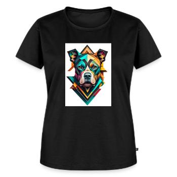 Pitbull bright - Frauen Premium Bio T-Shirt - Schwarz - Vorne - Selfina (174cm)