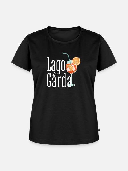 Lago Di Garda Gardasee - Frauen Premium Bio T-Shirt - Schwarz