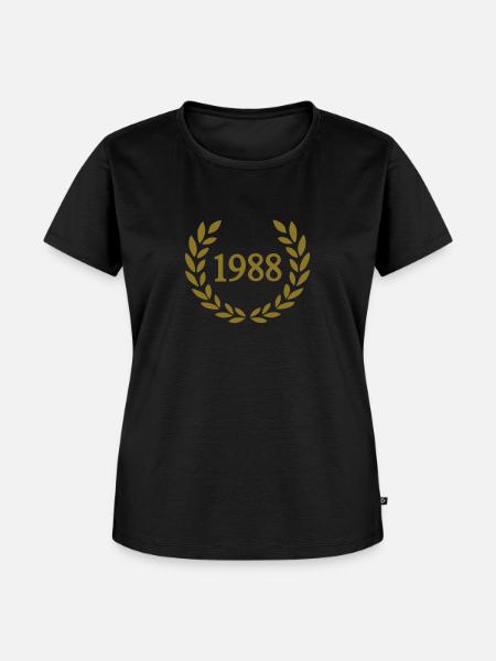 1988 - Frauen Premium Bio T-Shirt - Schwarz