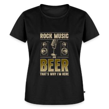 Music Band Musicians Music genre - Women's Premium Organic T-shirt - black - Front - Selfina (174cm)