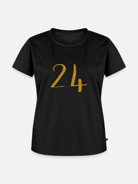 24 - Frauen Premium Bio T-Shirt - Schwarz