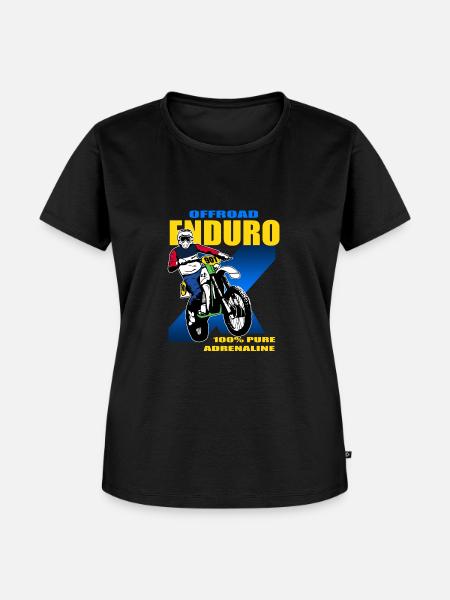 Enduro Offroad - Frauen Premium Bio T-Shirt - Schwarz