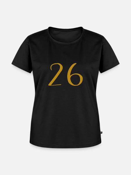 26 - Frauen Premium Bio T-Shirt - Schwarz