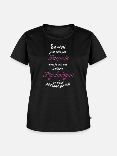 Ich bin der beste Psychologe - Frauen Premium Bio T-Shirt - Schwarz
