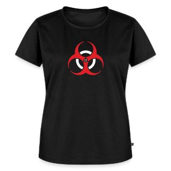Zombies Umbrella Hazard - Frauen Premium Bio T-Shirt - Schwarz - Vorne - Selfina (174cm)