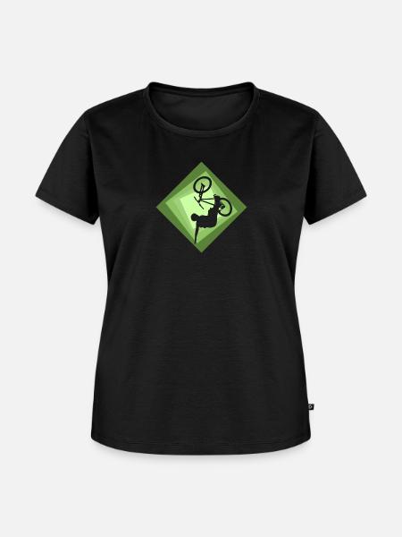Freeride Mountainbiking - Frauen Premium Bio T-Shirt - Schwarz