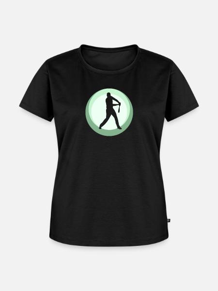 Baseball Batting Catcher - Frauen Premium Bio T-Shirt - Schwarz