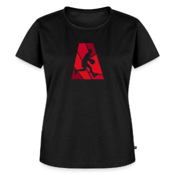 Basketballer Dunk - Frauen Premium Bio T-Shirt - Schwarz - Vorne - Selfina (174cm)