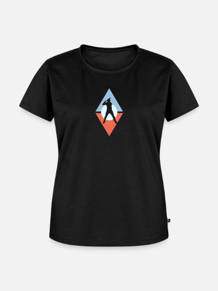 Baseball Catcher Batting b - Frauen Premium Bio T-Shirt - Schwarz