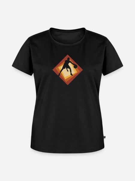 Rebounding Hooping - Frauen Premium Bio T-Shirt - Schwarz