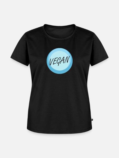 Vegan Pflanzlich Speise - Frauen Premium Bio T-Shirt - Schwarz