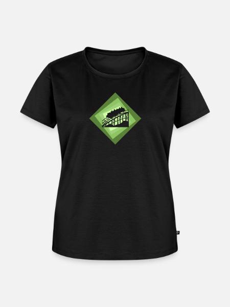 Achterbahn Festzelt rollercoaster - Frauen Premium Bio T-Shirt - Schwarz