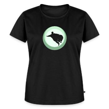 Wingsuit Fliegen - Frauen Premium Bio T-Shirt - Schwarz - Vorne - Selfina (174cm)